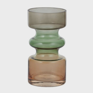 Gerta Glass Vase 9.5x18cm Sage Multi