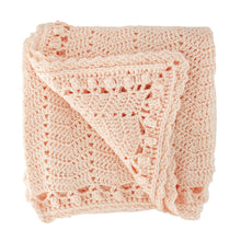 Load image into Gallery viewer, Handmade Crochet Blanket - Peach
