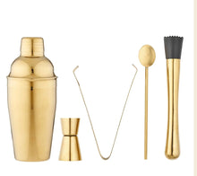 Load image into Gallery viewer, Aurora 5pc Gold Cocktail Set
