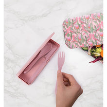 Load image into Gallery viewer, Wheat Straw Travel Cutlery Set - Pink
