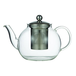 Camellia Glass Teapot with S/S Filter - 5 cup/1L