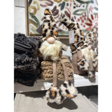 Load image into Gallery viewer, Plush Dangle Leg Gnome - Leopard
