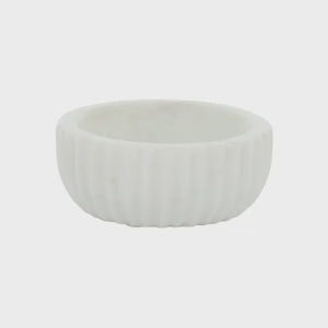 Mara Marble Pinch Bowl 10x4cm White