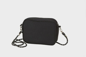 Neoprene Rectangle Bag Thin Strap - Black