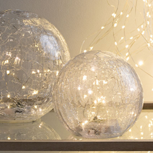 Load image into Gallery viewer, Capella LED crackle glass ball 15cm
