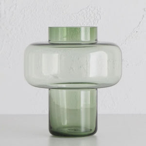 Sven Glass Vase 24x24.5cm - Green